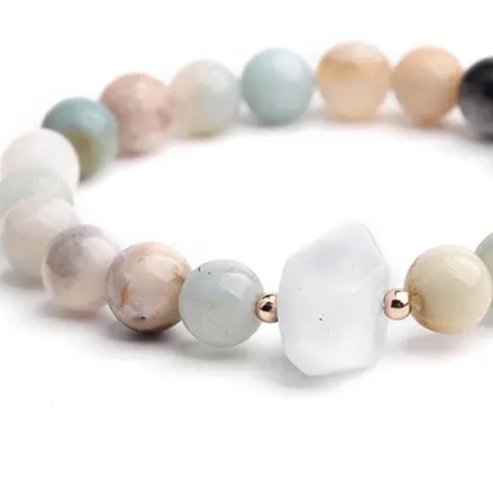 Amazonite gemstone bracelet - Picture 2 of 2
